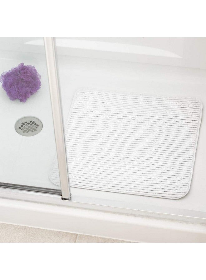 Duck Brand Clorox Cushioned Shower Mat, Non Slip Bathtub Mat with Suction Cups, 21 Inches x 21 Inches, White - Image 2