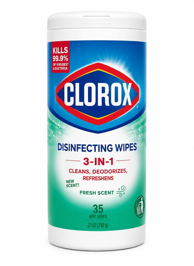 Sterilizing wet wipes with a refreshing scent, 35 wipes