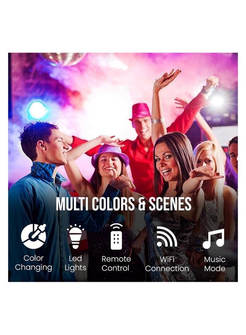 Kamzai Smart WiFi Light Bulb A60 E27 9W RGB+2700-6500K Remote Control Color Changing Led Lights Bulbs compatible with Alexa, Google Assistant 220V (2-Pack Smart Bulb) - Image 2