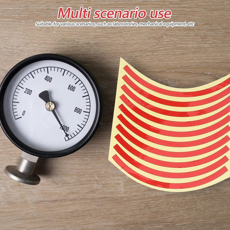 60 قطعة ملصقات أمان عاكسة مقاومة للماء لاصقة صناعية محمية من الأشعة فوق البنفسجية لملصقات مقاييس الضغط - Image 5