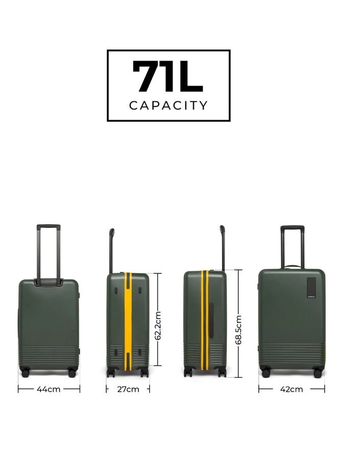Mokobara MOKOBARA The Check-in Luggage Hardsided 8 Hinomoto Wheels Medium Trolley (Green)  - Image 5