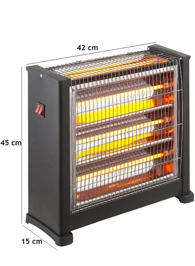 TOSCANA U Electric Heater and Heater with 5 Single Burners 2400 Watt Portable Heater with Temperature Control Switch Black - Image 5