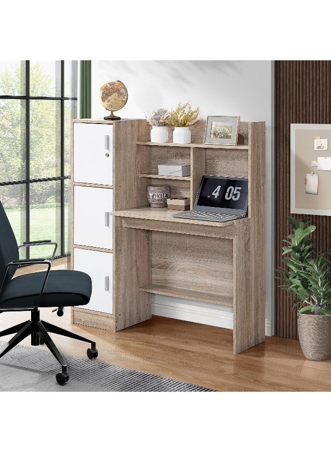 Home Box مكتب دراسة كوبر آيسلت مع خزانة للمكتب المنزلي - Image 1