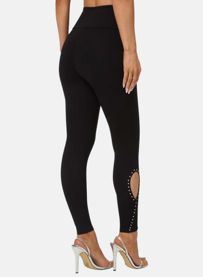 bebe High Waist Rhinestone Legging - Image 3