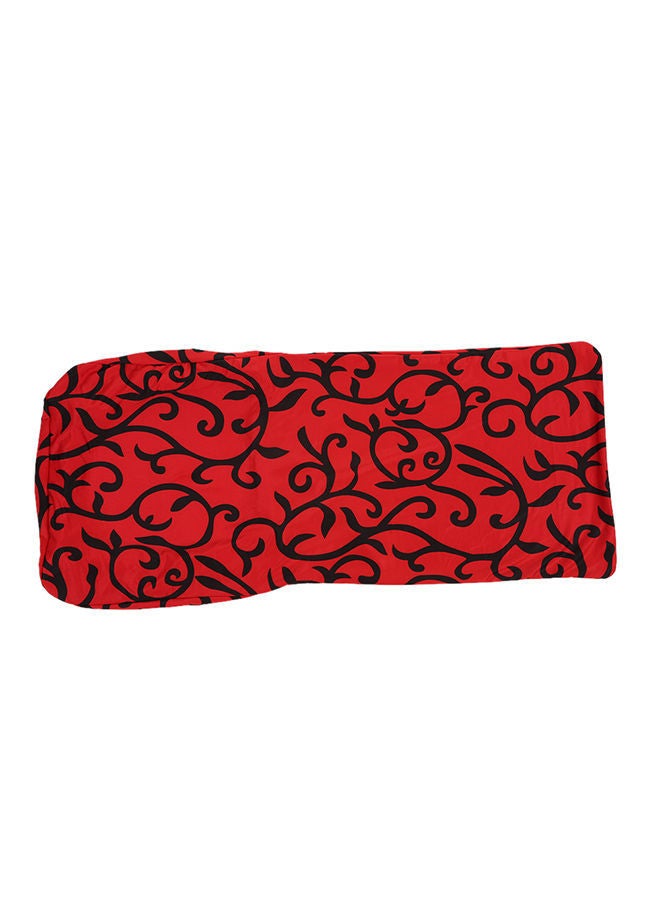 NIBEMINENT Printed Washable Ceremony Chair Seat Cover Red/Black 46 x 60cm - Image 5