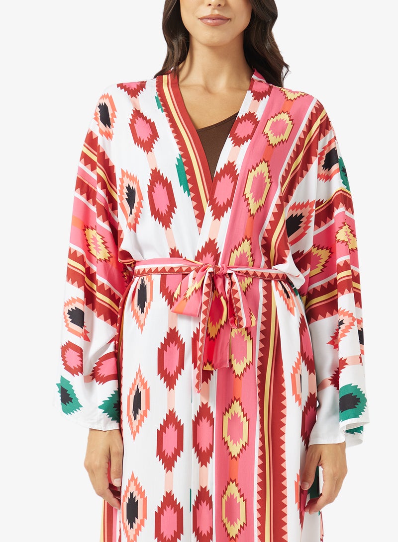 Soleira Printed Beach Kimono - Image 3