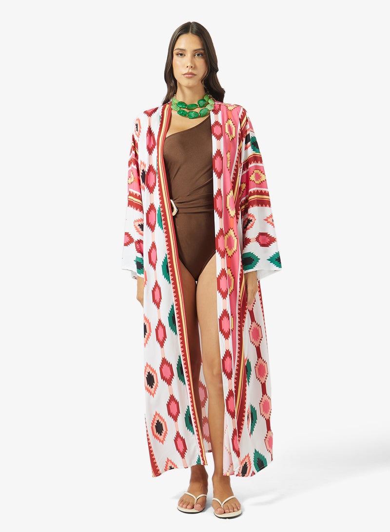 Soleira Printed Beach Kimono - Image 1