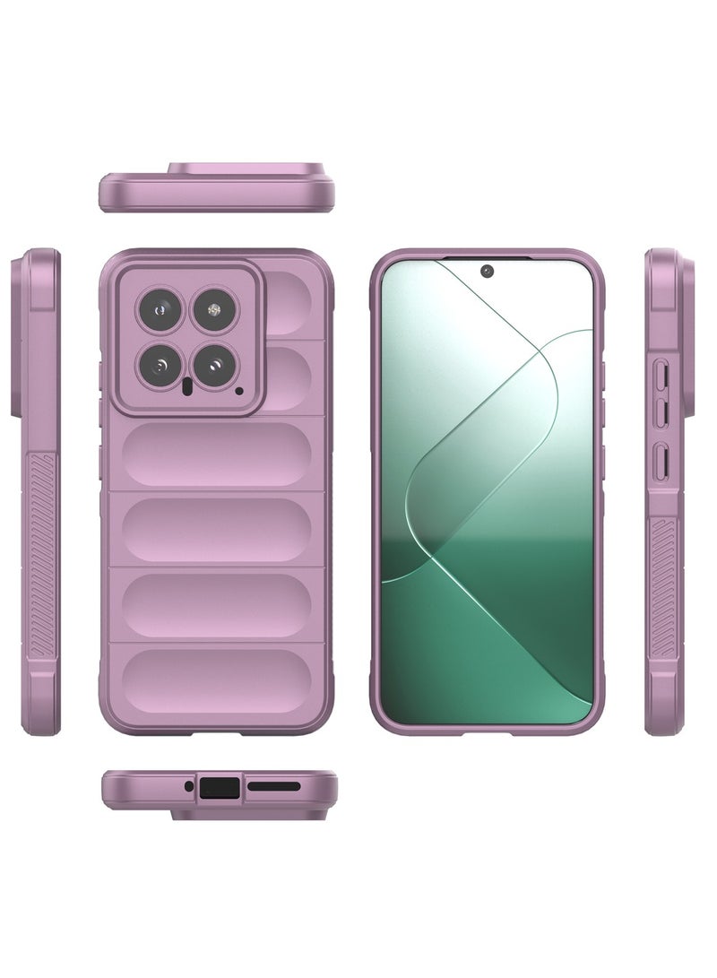 GOLDEN MASK GOLDEN MASK Compatible With Xiaomi 14 Magic Case ShockProof (Purple)  - Image 2