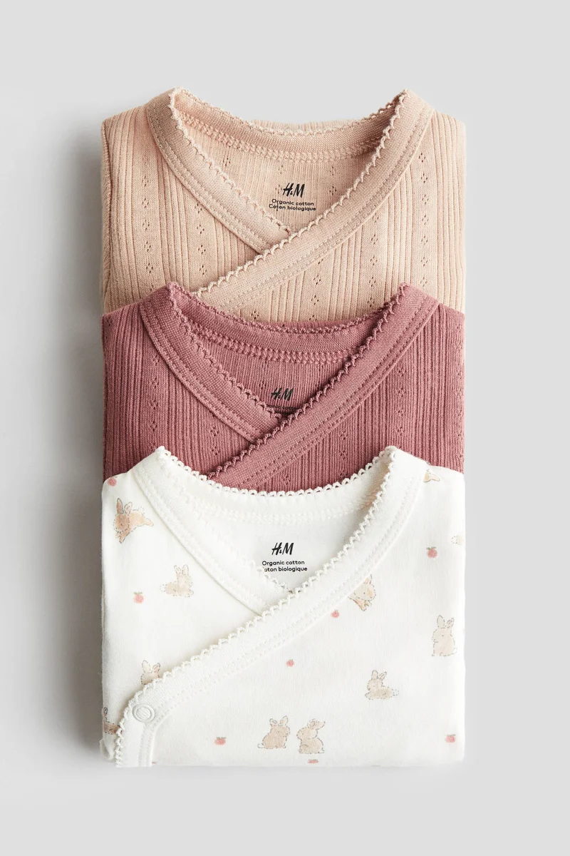 اتش اند ام بودي سوت بتصميم ملفوف - عبوة من 3 قطع