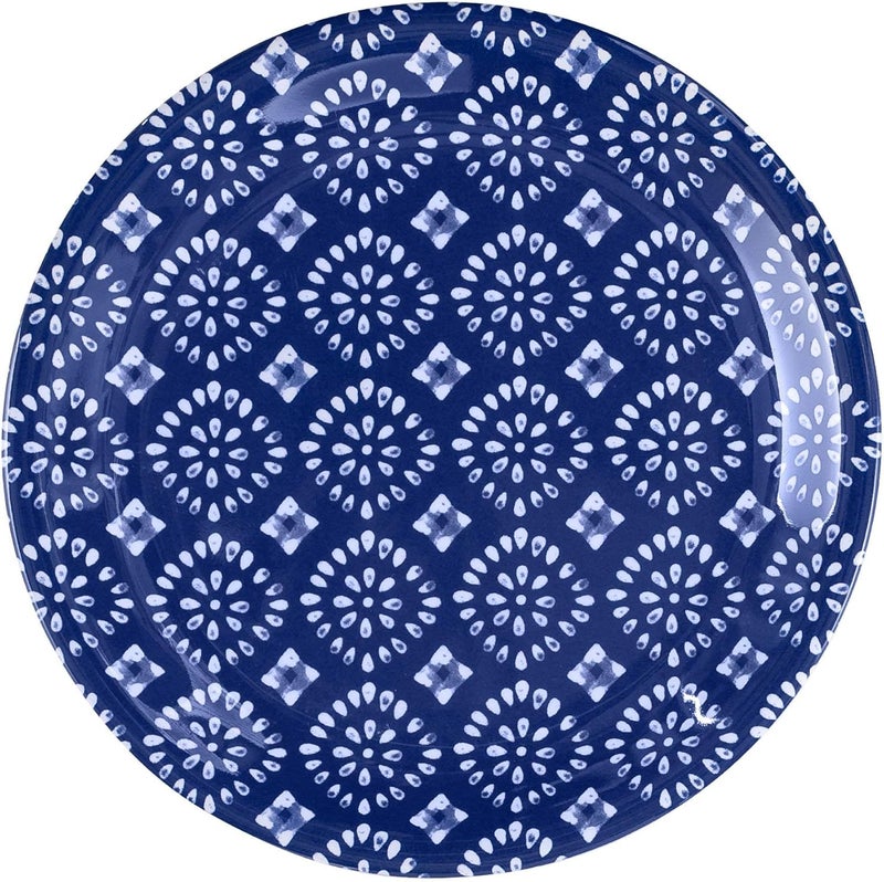 UPware Indigo Melamine Round Dessert Plates Small Serving Plates for Appetizer Snacks and Side Dishes Blue 675 Inch Set of 4 - Image 2