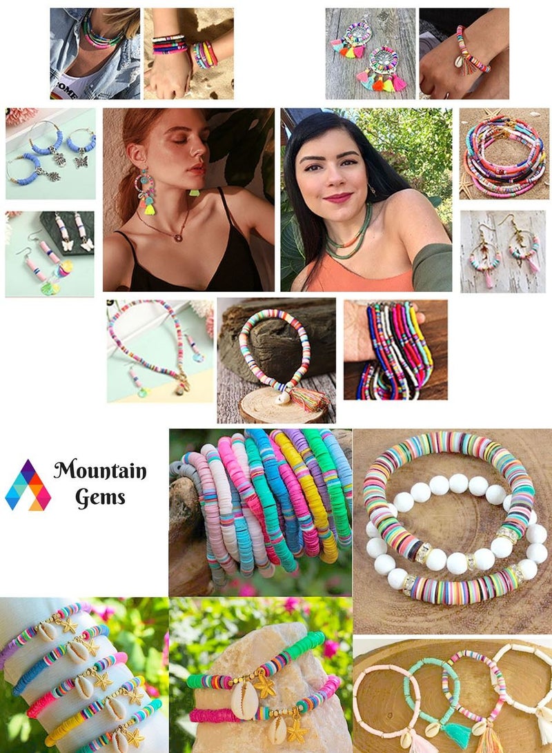 Mountain Gems Flat Beads Kit for Bracelets Necklace Jewelry Making DIY - Image 5