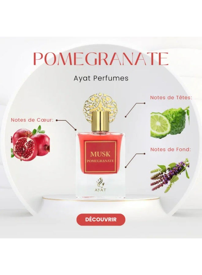 Ayat Perfumes Musk Pomegranate Eau de Parfum Set – Juicy Pomegranate, Rose & White Musk – Unisex Gift Set - Image 3