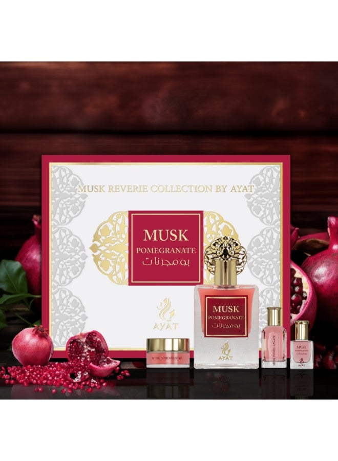 Ayat Perfumes Musk Pomegranate Eau de Parfum Set – Juicy Pomegranate, Rose & White Musk – Unisex Gift Set - Image 2