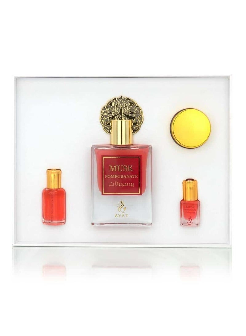 Ayat Perfumes Musk Pomegranate Eau de Parfum Set – Juicy Pomegranate, Rose & White Musk – Unisex Gift Set - Image 5