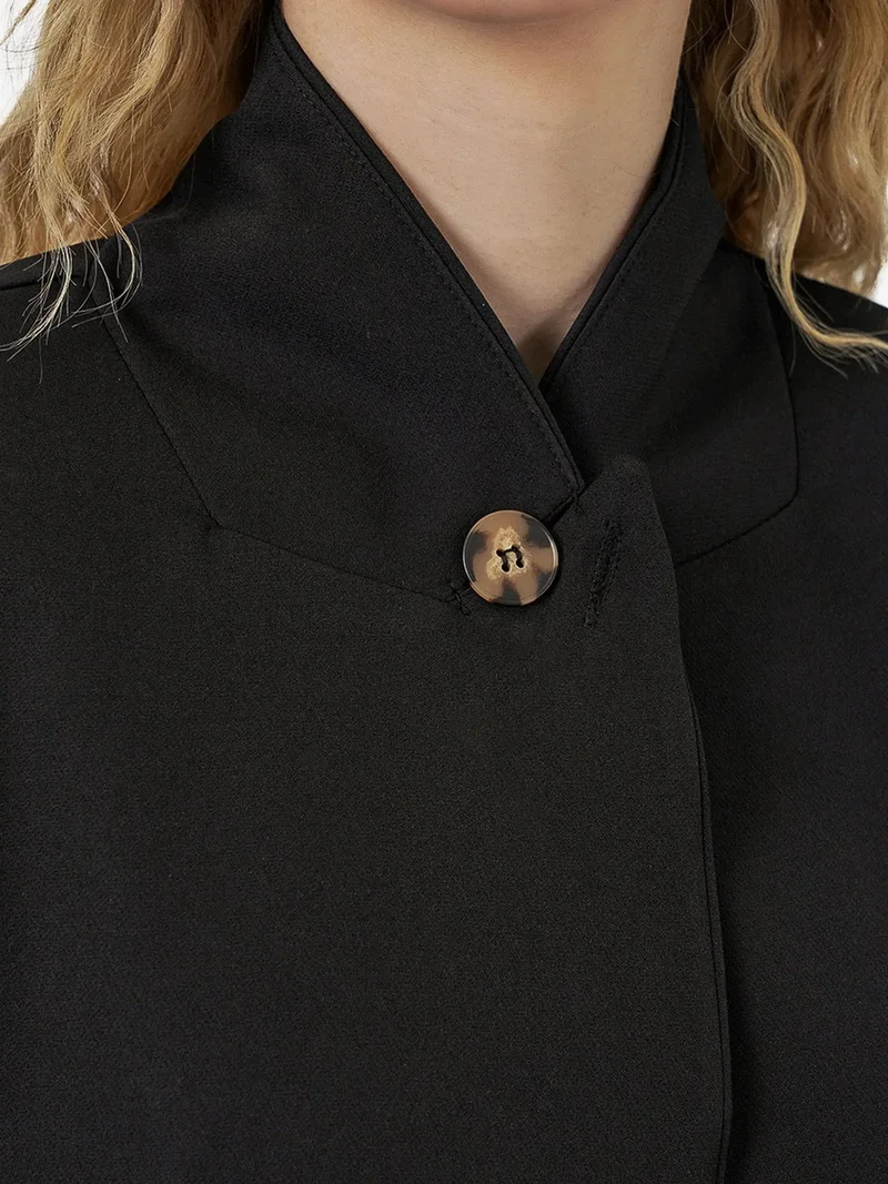 Big Dart Black BDART Oversized Shawl Collar Blazer for Women | Best Price UAE