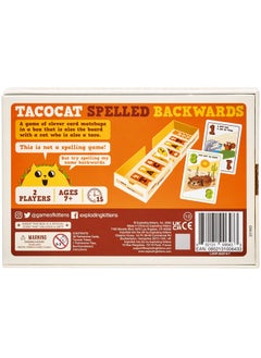 إكسبلودنج كيتنس أل أل سي Tacocat Spelled Backwards By Exploding Kittens - 2 Players - Ages 7+ - 15 Minutes To Play - Clever Family Board Game - لعبة للأزواج، ليلة لعب عائلية، لعبة لوحية للأطفال والكبار  - Image 5