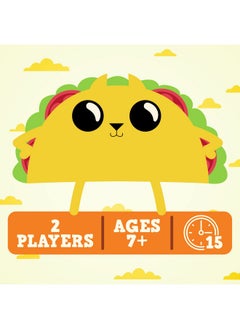 إكسبلودنج كيتنس أل أل سي Tacocat Spelled Backwards By Exploding Kittens - 2 Players - Ages 7+ - 15 Minutes To Play - Clever Family Board Game - لعبة للأزواج، ليلة لعب عائلية، لعبة لوحية للأطفال والكبار  - Image 2