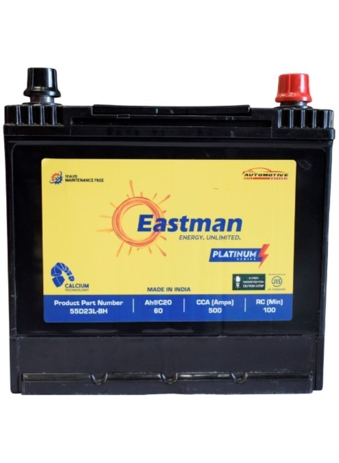 Eastman 55D23L 12V Left Terminal 60 AH JIS Car Battery