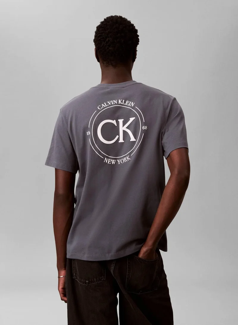 Calvin Klein Jeans Turbulence Embroidered Logo T-Shirt for Men | Best Price UAE