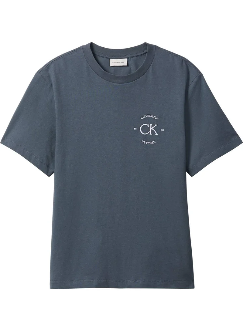 Calvin Klein Jeans Turbulence Embroidered Logo T-Shirt for Men | Best Price UAE