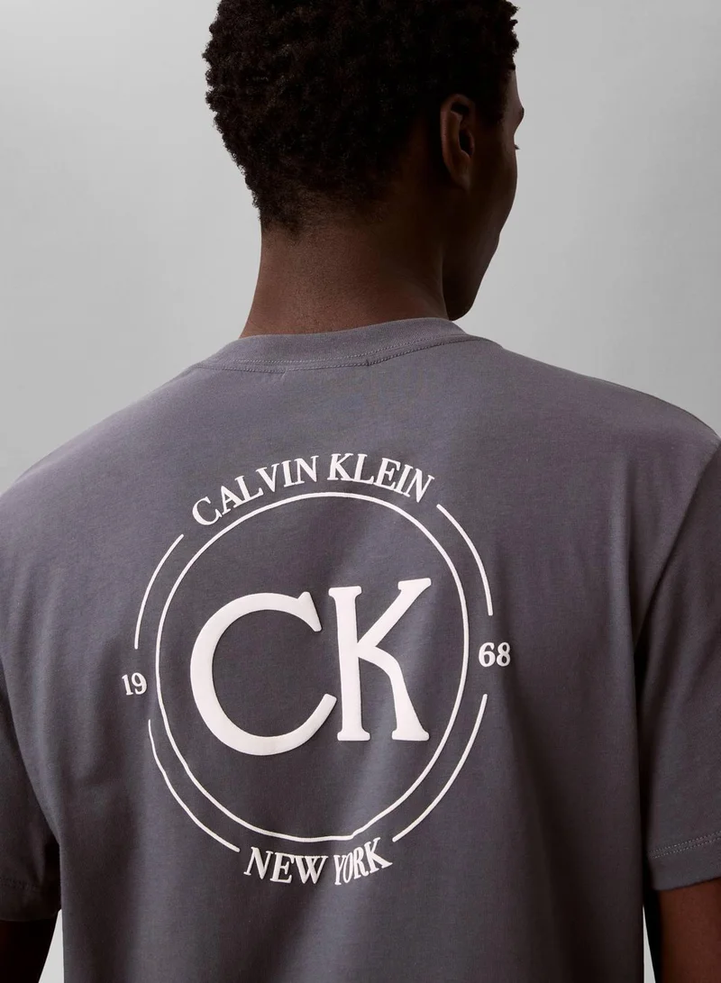 Calvin Klein Jeans Turbulence Embroidered Logo T-Shirt for Men | Best Price UAE