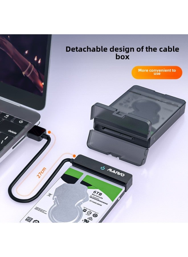 Maiwo Mobile Hard Disk Box 2.5-inch Usb3.0 Notebook Solid-state Mechanical Sata External Box K105-Color:K105 White 2.5inch Sata Hard Drive Box - Image 5