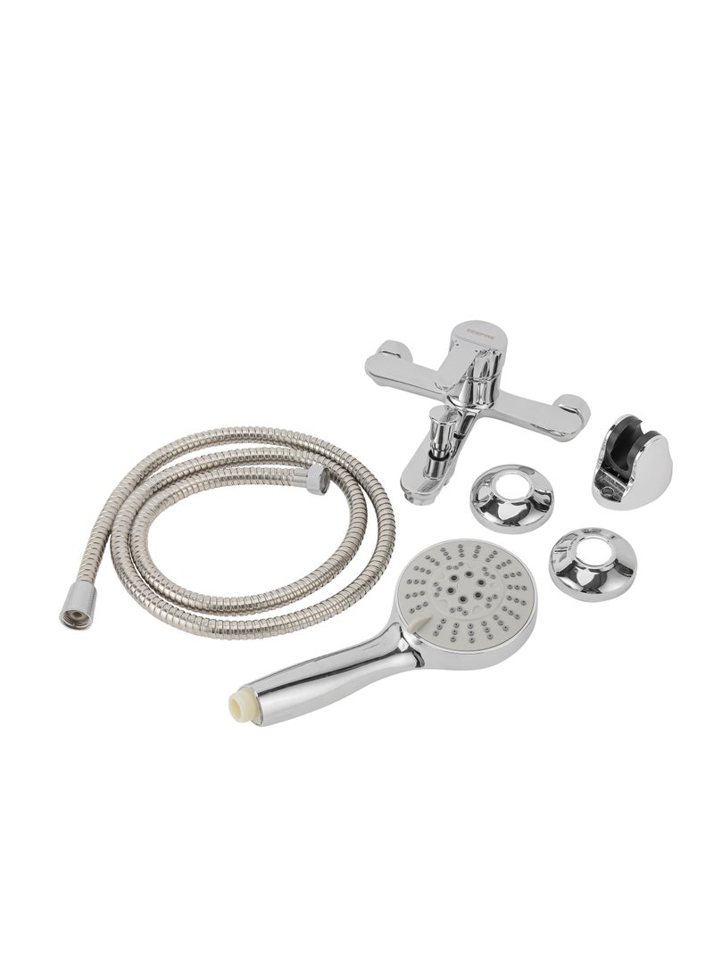 GEEPAS Single Lever Bath Shower Mixer With Brass Wall Mounted Tap For Bathroom And Shower Column - Image 4