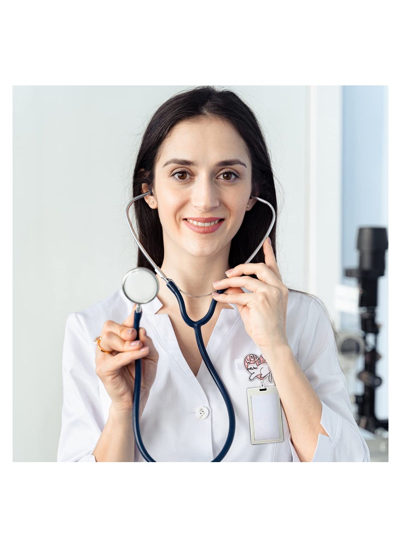 Excefore Premium 10 Pcs Cat Badge Reel Set, Retractable  Decorative ID Card Holder with 360° Rotating Alligator Clip, Perfect for Nurses, Doctors, Teachers, Students - Image 4