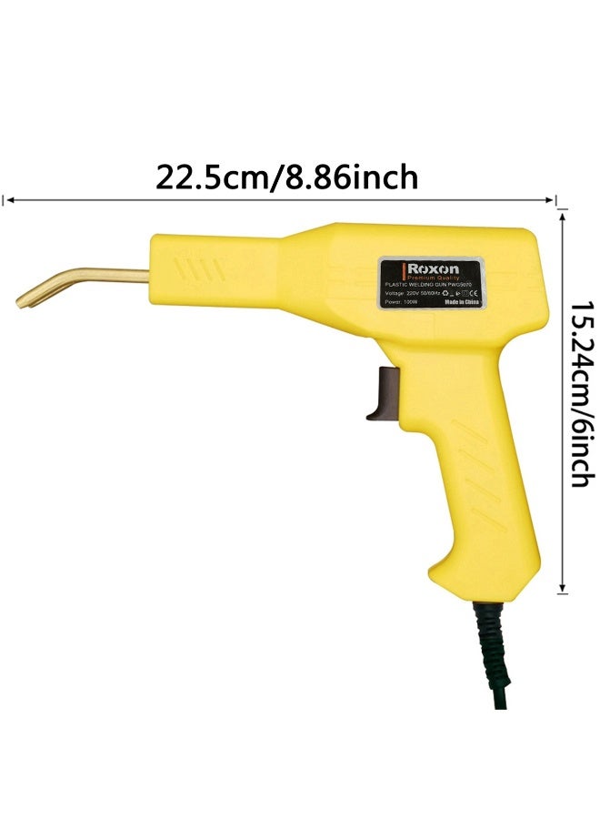 Roxon Plastic Welding Gun Kit 100W Hot Stapler Repair Tool for Bumper Plastic Crack Repair Set - Image 1