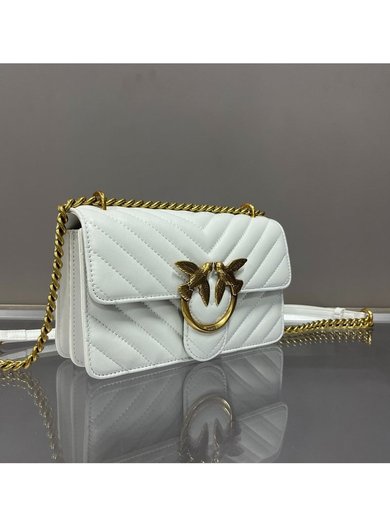 PINKO Pinko Chain Solid Color Crossbody Shoulder Bag 21*13*6cm  - Image 2