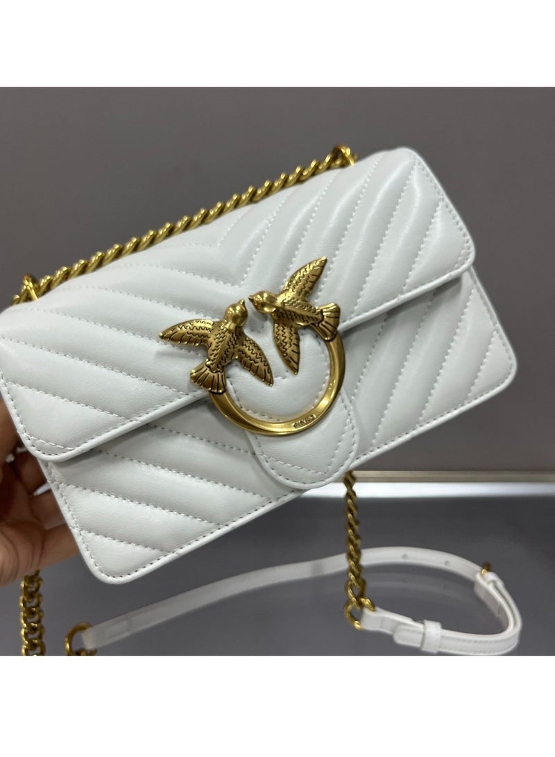 PINKO Pinko Chain Solid Color Crossbody Shoulder Bag 21*13*6cm  - Image 5