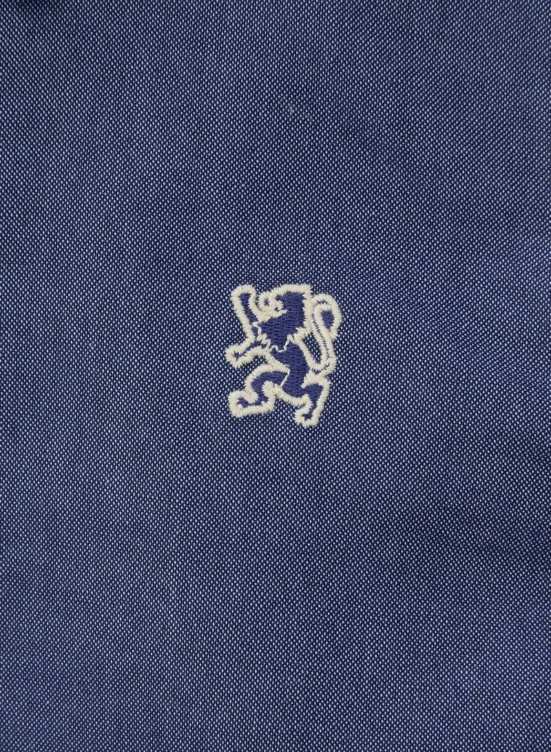 GIORDANO  Women’s Slim Fit Cotton Oxford Shirt | Acute Collar with Embroidery for Women | Best Price UAE