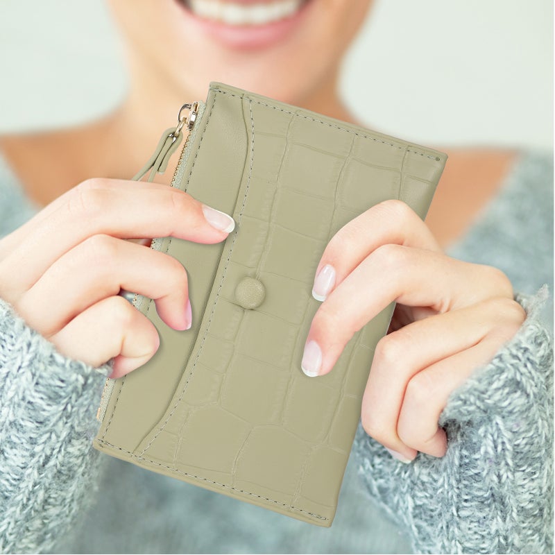 1pc Cash Wallet PU Wallet PU Zipper Wallet Change Wallet for Cards - Image 1