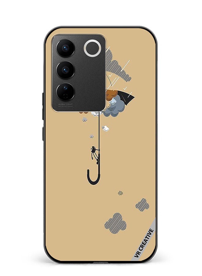 VR CREATIVE Protective Case Cover For Vivo V27e Umbrella Design Multicolour - Image 1