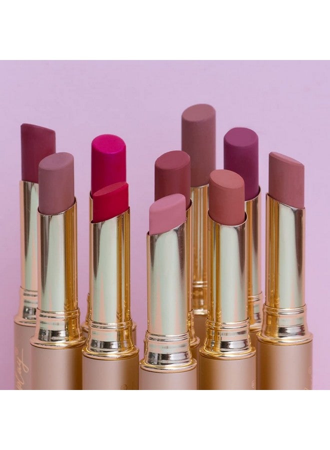 اللعب الصباغ - أحمر شفاه غير لامع Performer Matte Lipstick- Sugababy (بني فاتح) | يدوم طويلاً ولا يتلطخ | تركيبة غنية بالصبغة | نباتي وخالٍ من القسوة على الحيوانات - 2.90 جم - Image 4