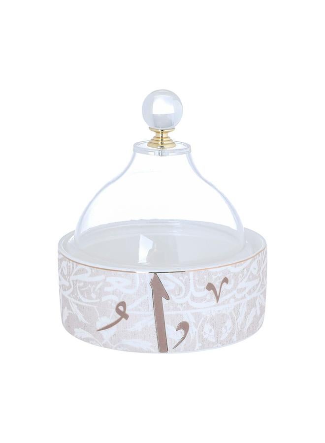 السيف  طقم تقديم الشاي من البورسلين والزجاج 29 قطعة بنمط عربي أبيض - Image 5