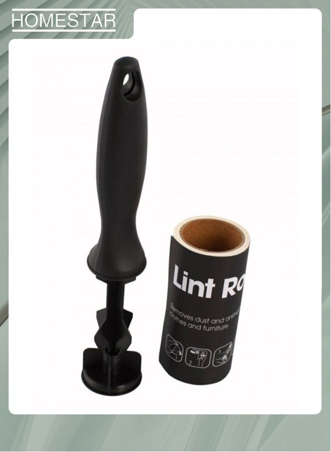 HOMESTAR Portable Lint Roller,1 Handle with 1 Extra Sticky Lint Roller with Protective Covers, Sofa, Bed and Carpet, Lint Roller for Pet Hair, Cat Hair Dog Hair, Dust - Image 2