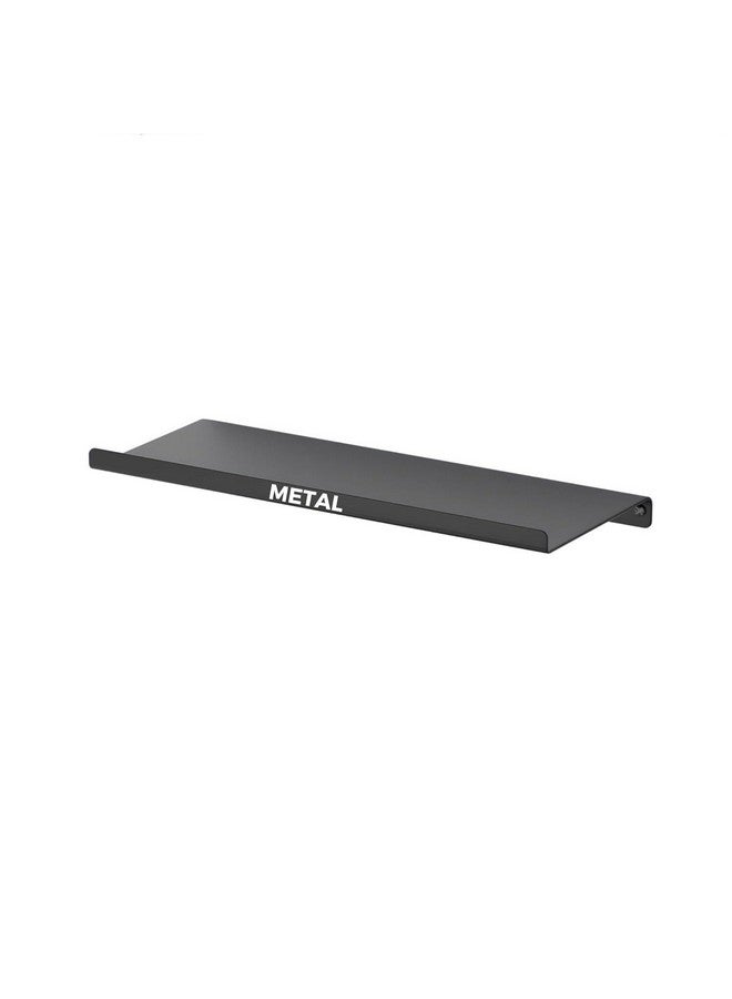 OrganizeMee OrganizeMee Metal Floating Shelf for Wall for Decorative Wall, Long Wall Shelf, Nordic, Modern Design,for Living Room & Bedroom, Home Decor Items Plant Pot mounting 13" (Black: 1yr Warranty) - Image 1