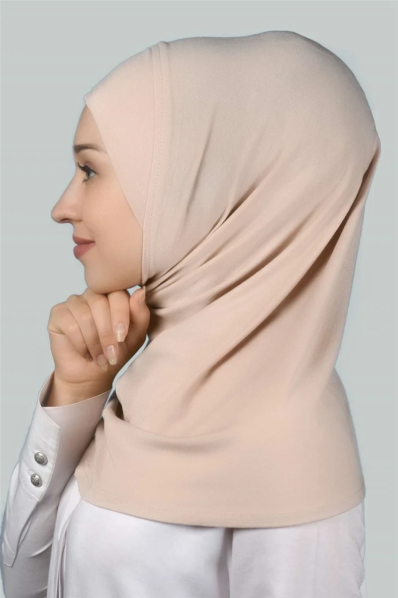 التوبة Ready-made Hijab Practical Scarf Hijab Hijab - Prayer Cover - Beige