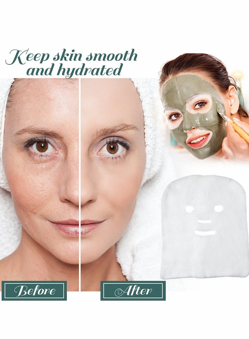 KASTWAVE 200 PCS Facial Packs for Women High Frequency Pre-cut Gauze Mask Skin Fiber Paper  - Image 4