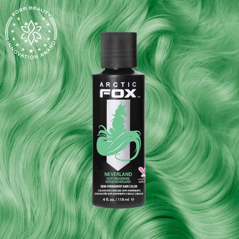Arctic Fox Semi-Permanent Hair Dye, Pastel Mint Green, Vegan & Cruelty-Free, Ammonia-Free, Conditioning Formula, Long Lasting, For Platinum Blonde Hair, Unisex, 4 Fl Oz â€“ Neverland - Image 2