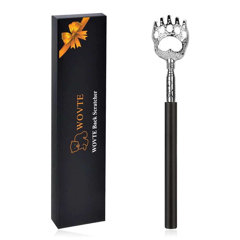 WOVTE Bear Claw Extendable Back Scratcher for Men Women Mothers Day Gifts for Mom Stocking Stuffers Easter Basket Stuffers for Adults Fathers Day Birthday Gifts for Men Women Mom Dad Husband