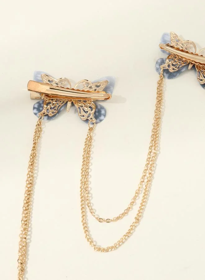 تايك تو Butterfly Chain Hair Clip