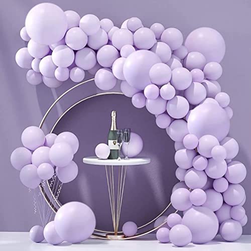 atorakushon Light Purple Colour Pastel Latex Party Balloons 10 Inches for Home Decoration Happy Birthday Party Supplies Wedding Anniversary Office Party Purpose Pack of 25 - Image 4