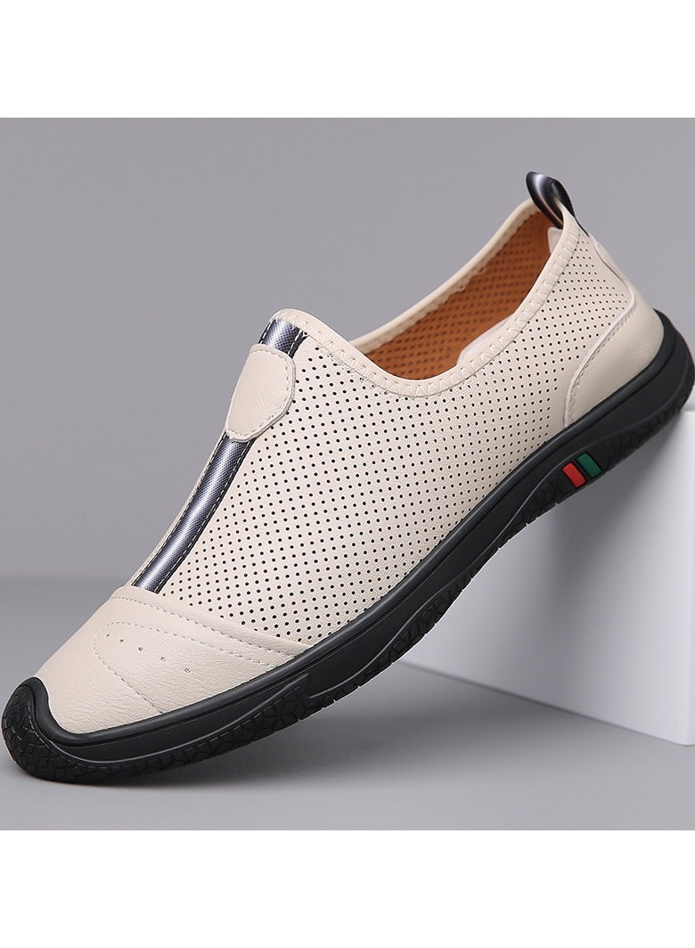 Shougu Versatile Retro Casual Leather Shoes - Image 1