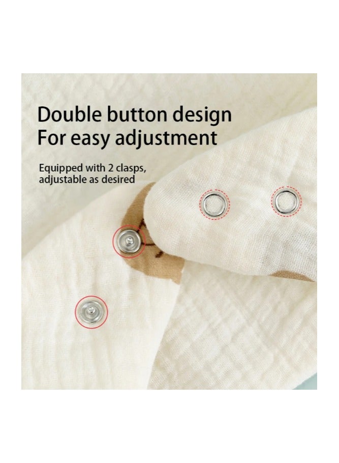 Muslin Baby Bibs, 5 Bibs Baby Bandana Drool Bibs Baby Bibs for Drooling and Teething Bandana Bibs for Boys Girls - Image 3
