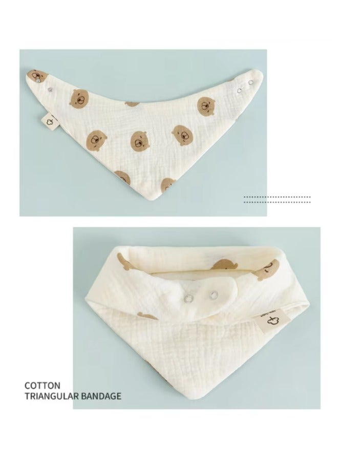 Muslin Baby Bibs, 5 Bibs Baby Bandana Drool Bibs Baby Bibs for Drooling and Teething Bandana Bibs for Boys Girls - Image 5