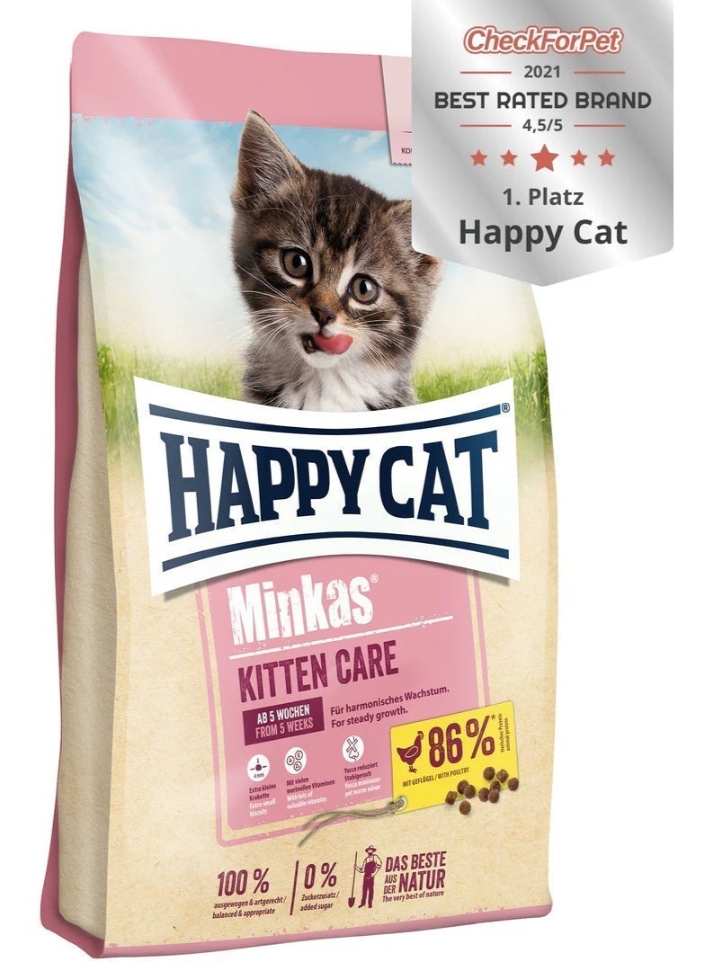 Happy Cat Minkas Kitten Care Dry Cat Food 10kg - Image 1