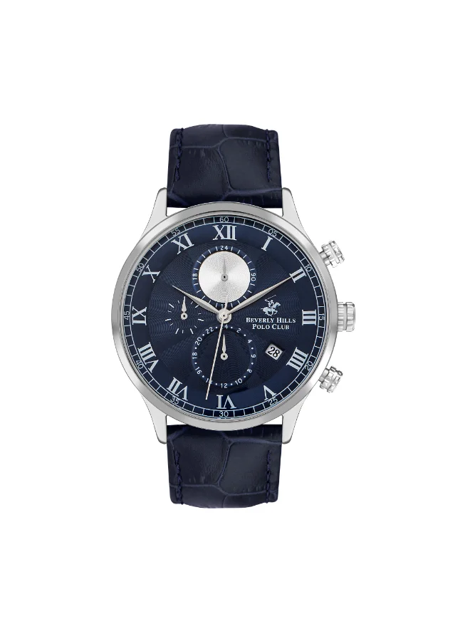 بيفرلي هيلز بولو كلوب BEVERLY HILLS POLO CLUB Men's Multi Function Dark Blue Dial Watch - BP3371X.399