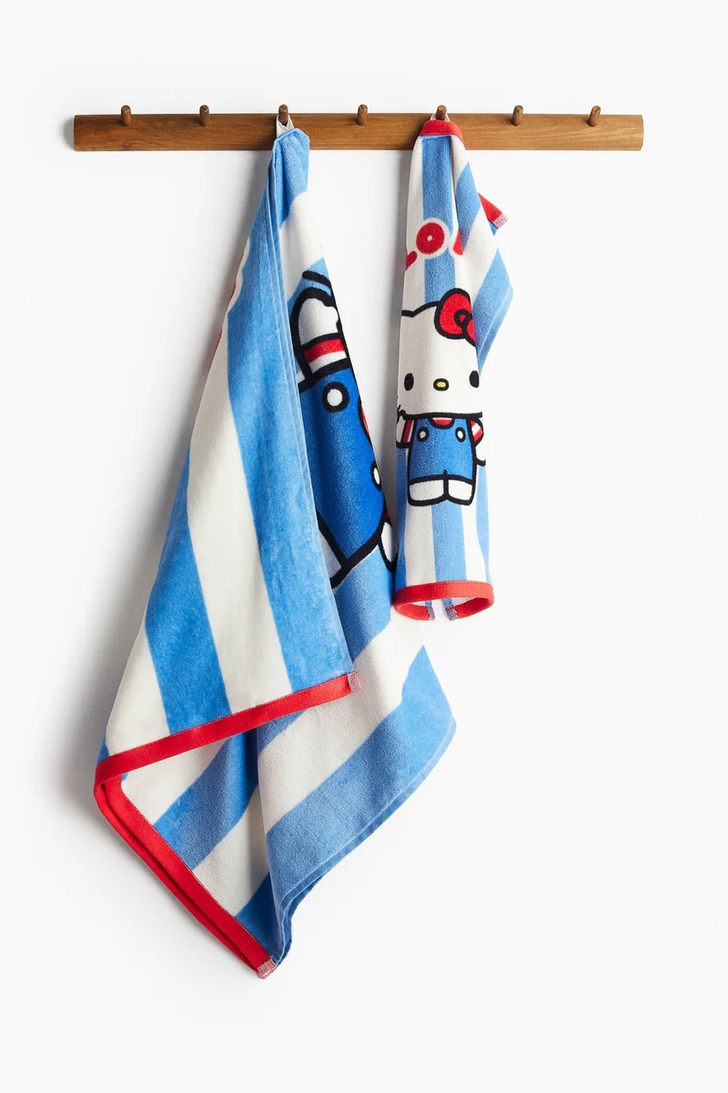 H&M Print-motif terry bath towel